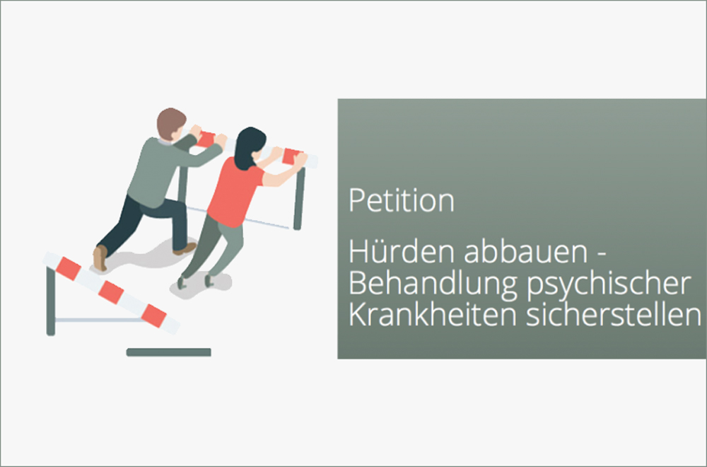 Psychotherapie Grundversicherung Petition Huerden abbauen