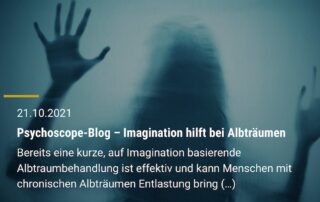 Imagination hilft bei Albträumen