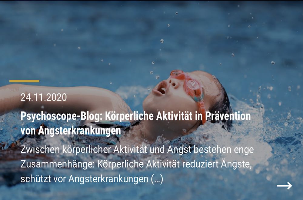 Körperliche Aktivität in Prävention von Angsterkrankungen